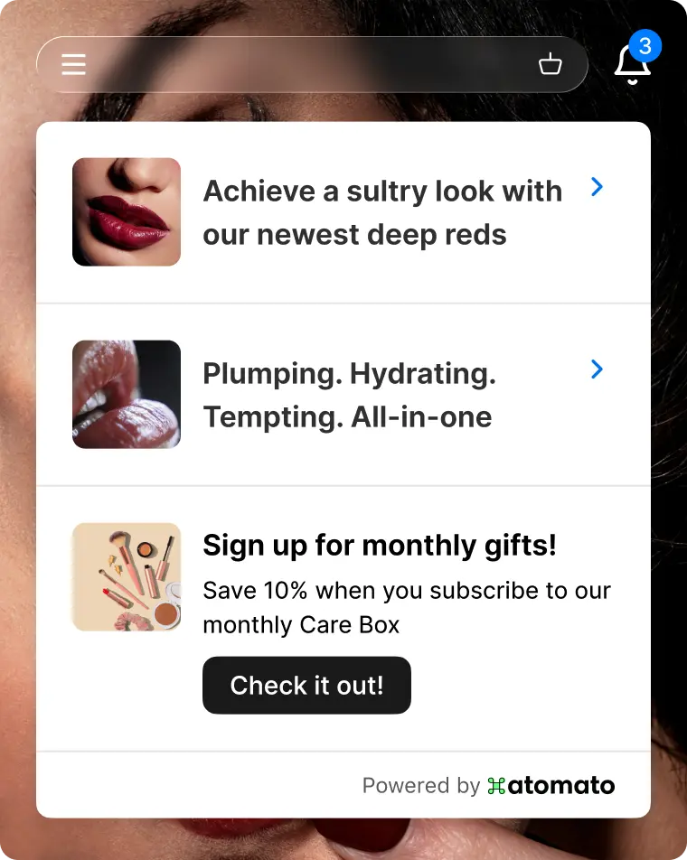 Turn visitors into buyers with gentle alerts
