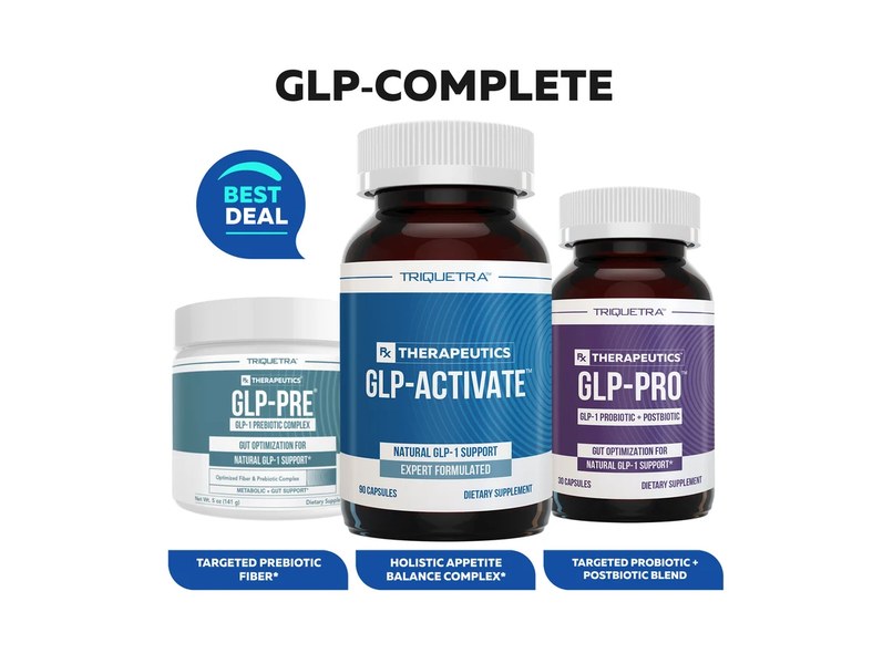 Triquetra GLP-Complete combo pack with GLP-Pre, GLP-Activate and GLP-Pro bottles